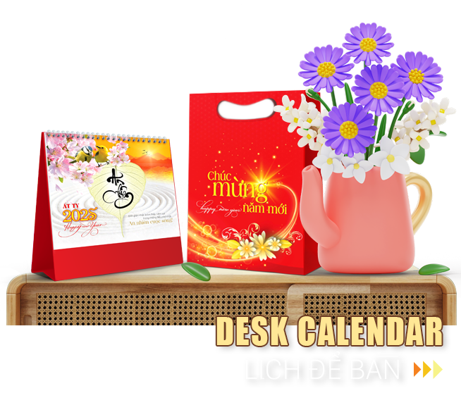 Lịch để bàn 2025