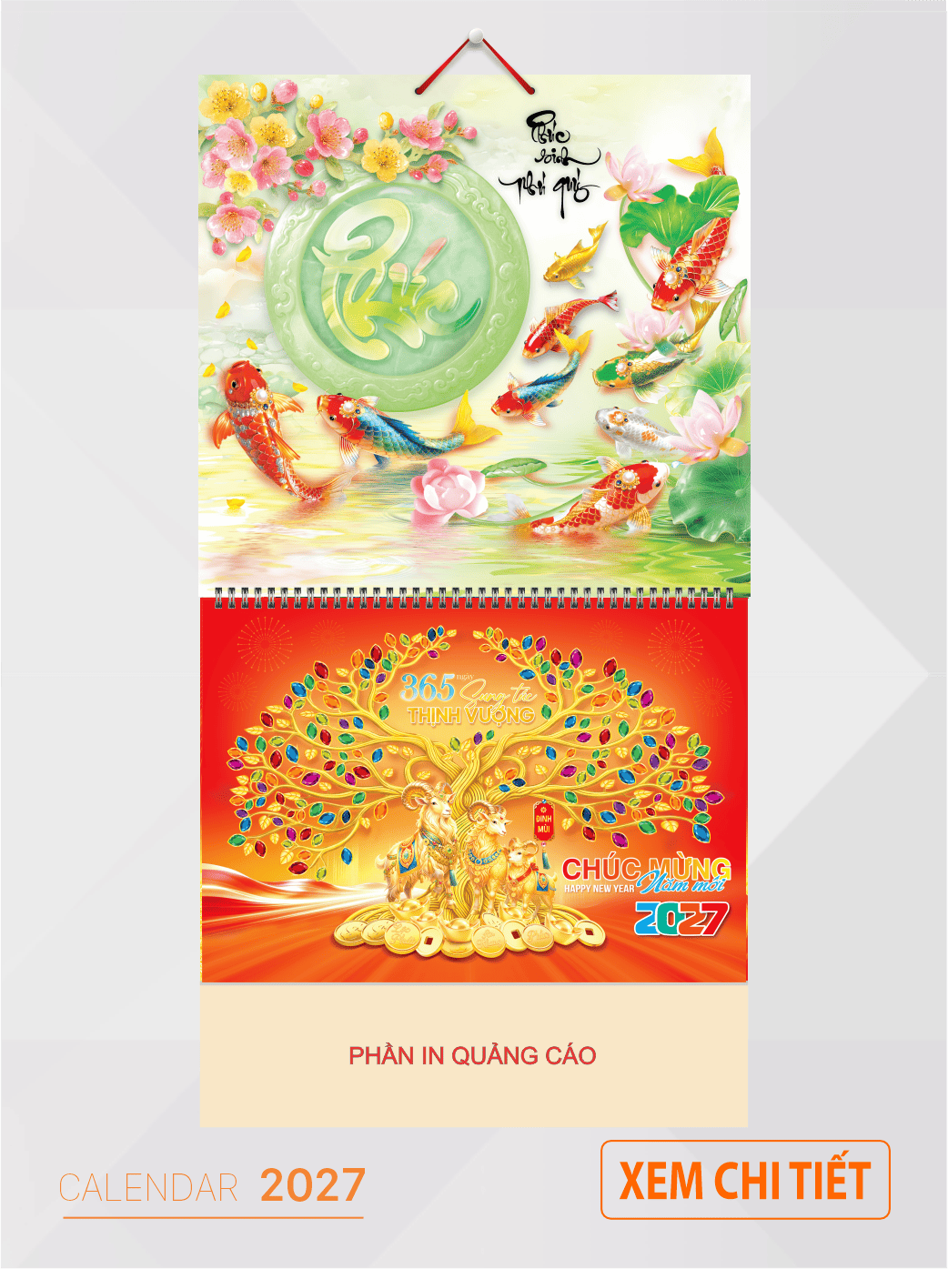 Mẫu lịch 13 tờ 2027