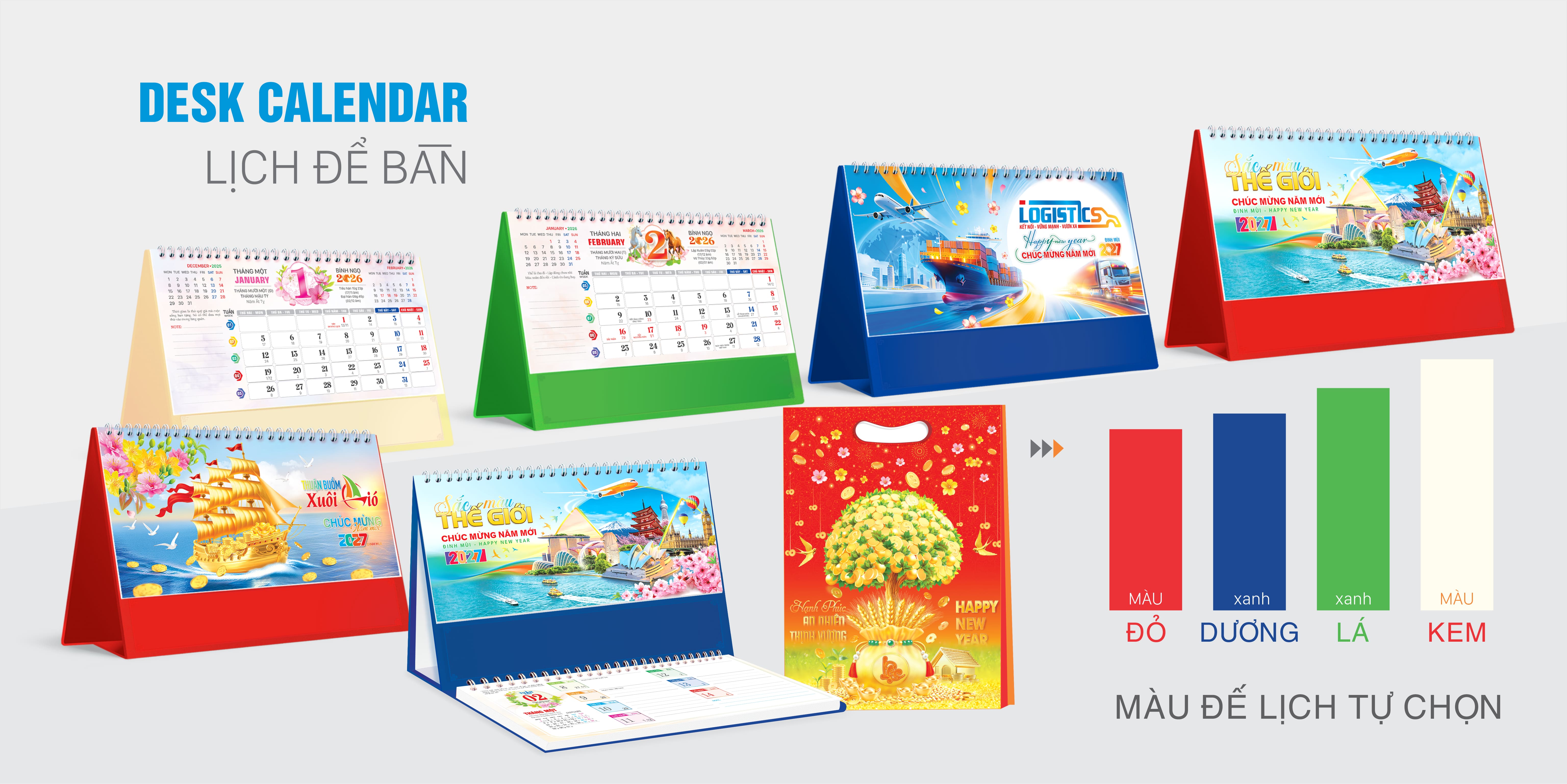 Lịch để bàn tự chọn