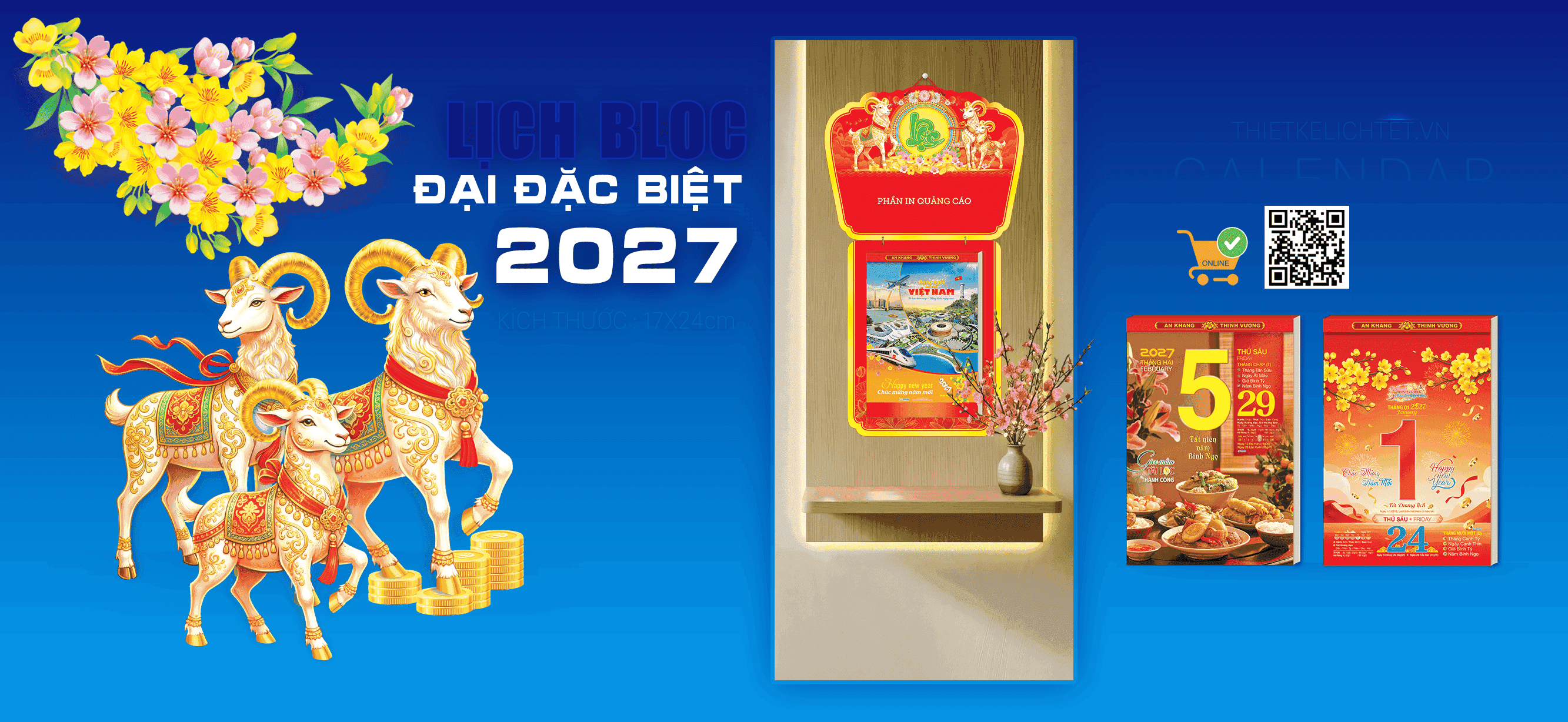 Lịch bloc đại đặc biệt 17x24