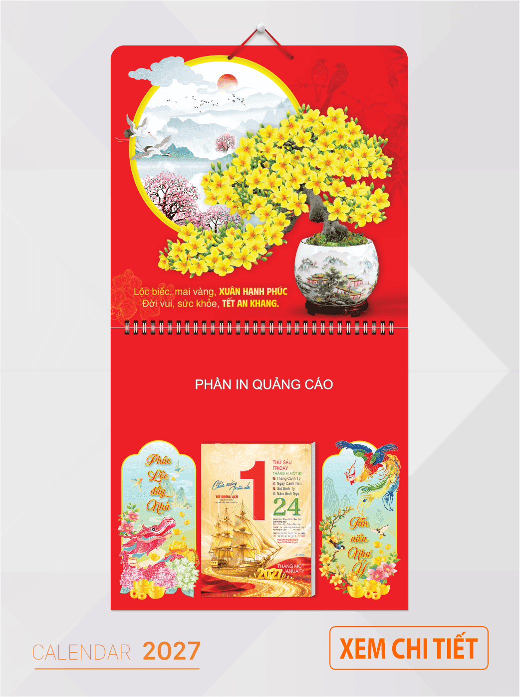 mẫu bìa lịch 2027
