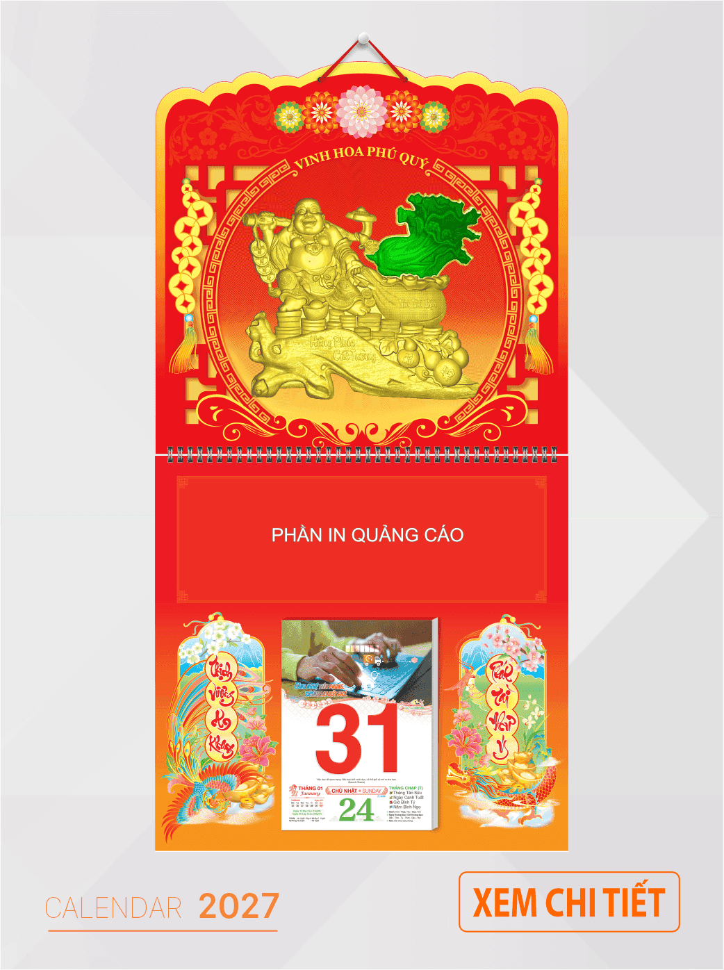 mẫu bìa lịch 2027