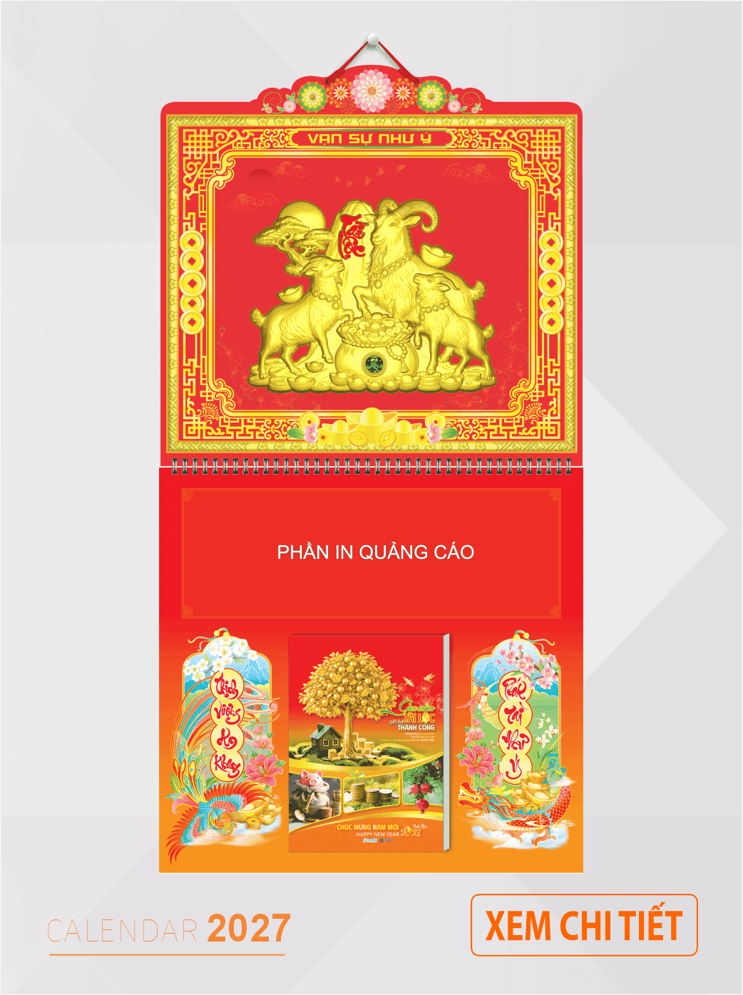 bìa lịch giá rẻ 2027