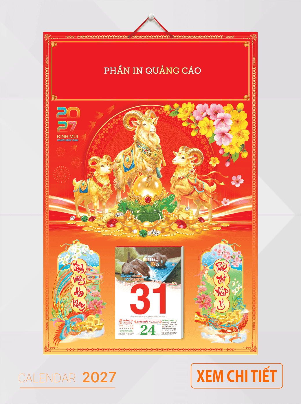 mẫu bìa lịch 2027
