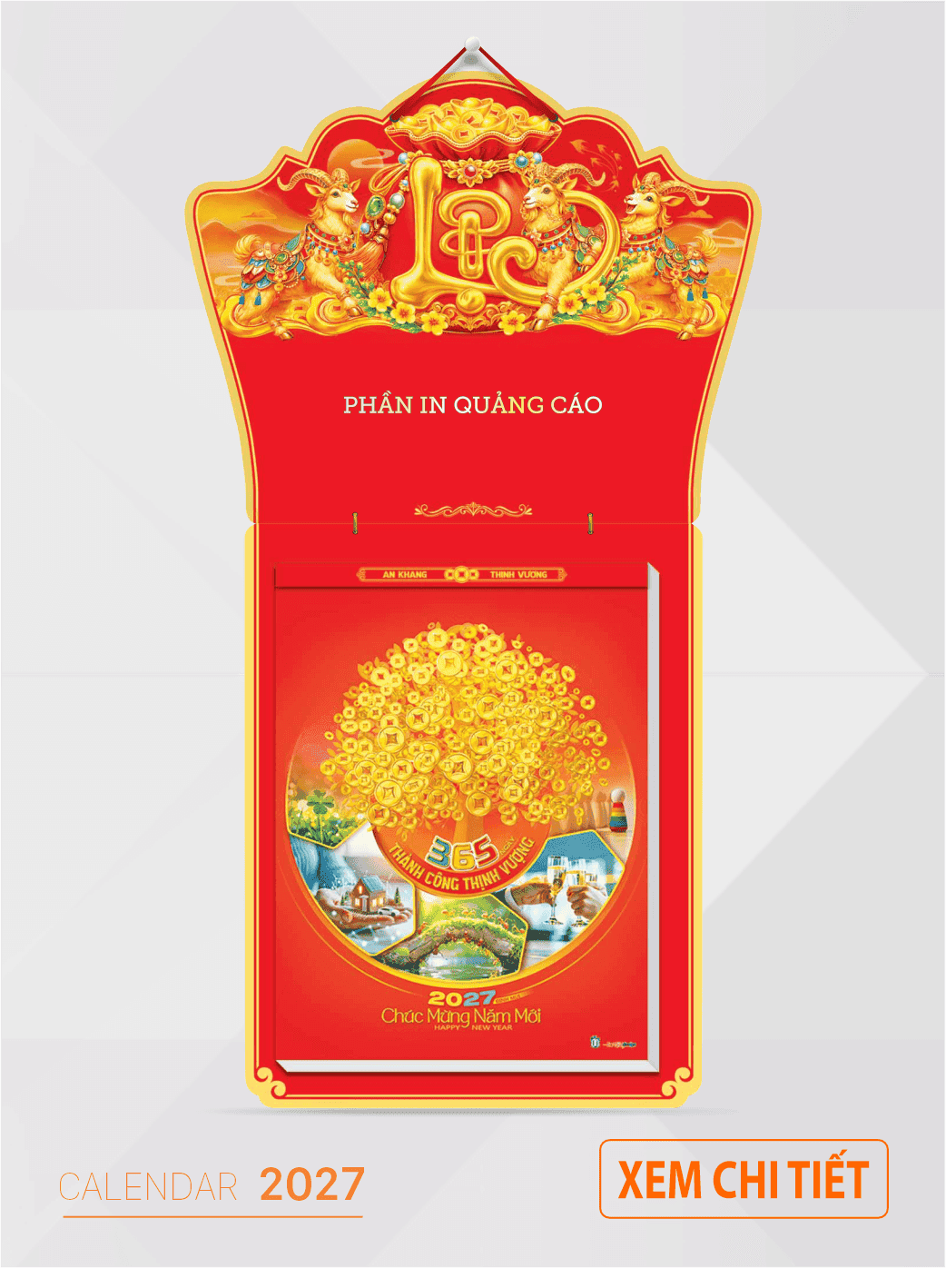 Mẫu lịch bloc 29x41cm