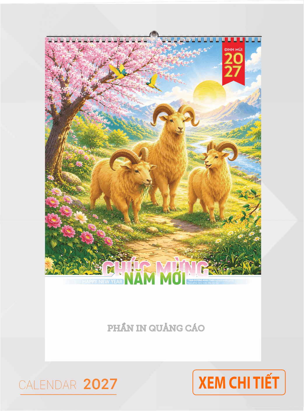 mẫu lịch 7 tờ 2027