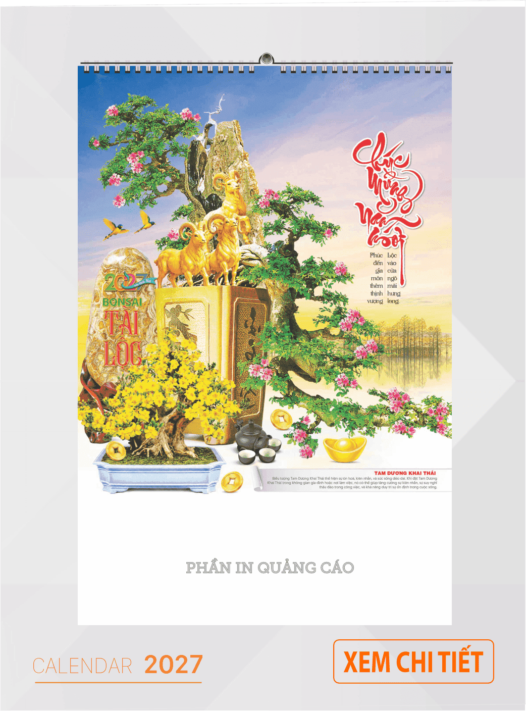 Mẫu lịch treo tường 2027