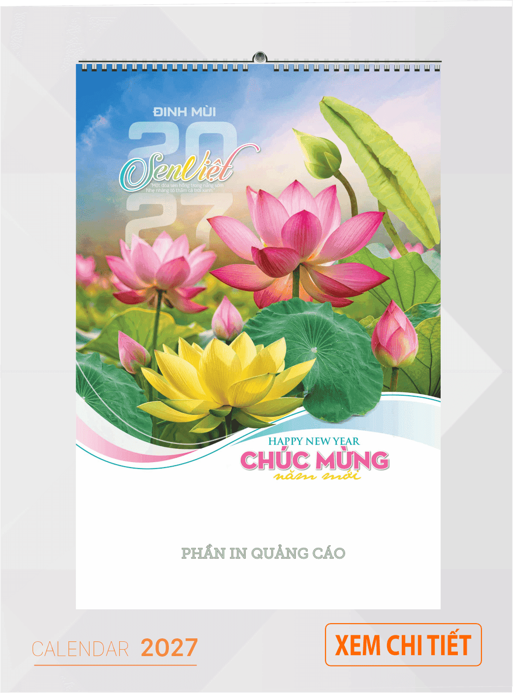 Lịch 7 tờ 2027