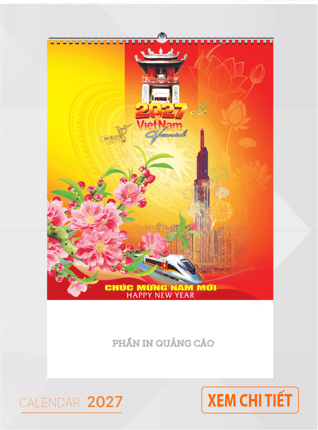 lịch 7 tờ 2027