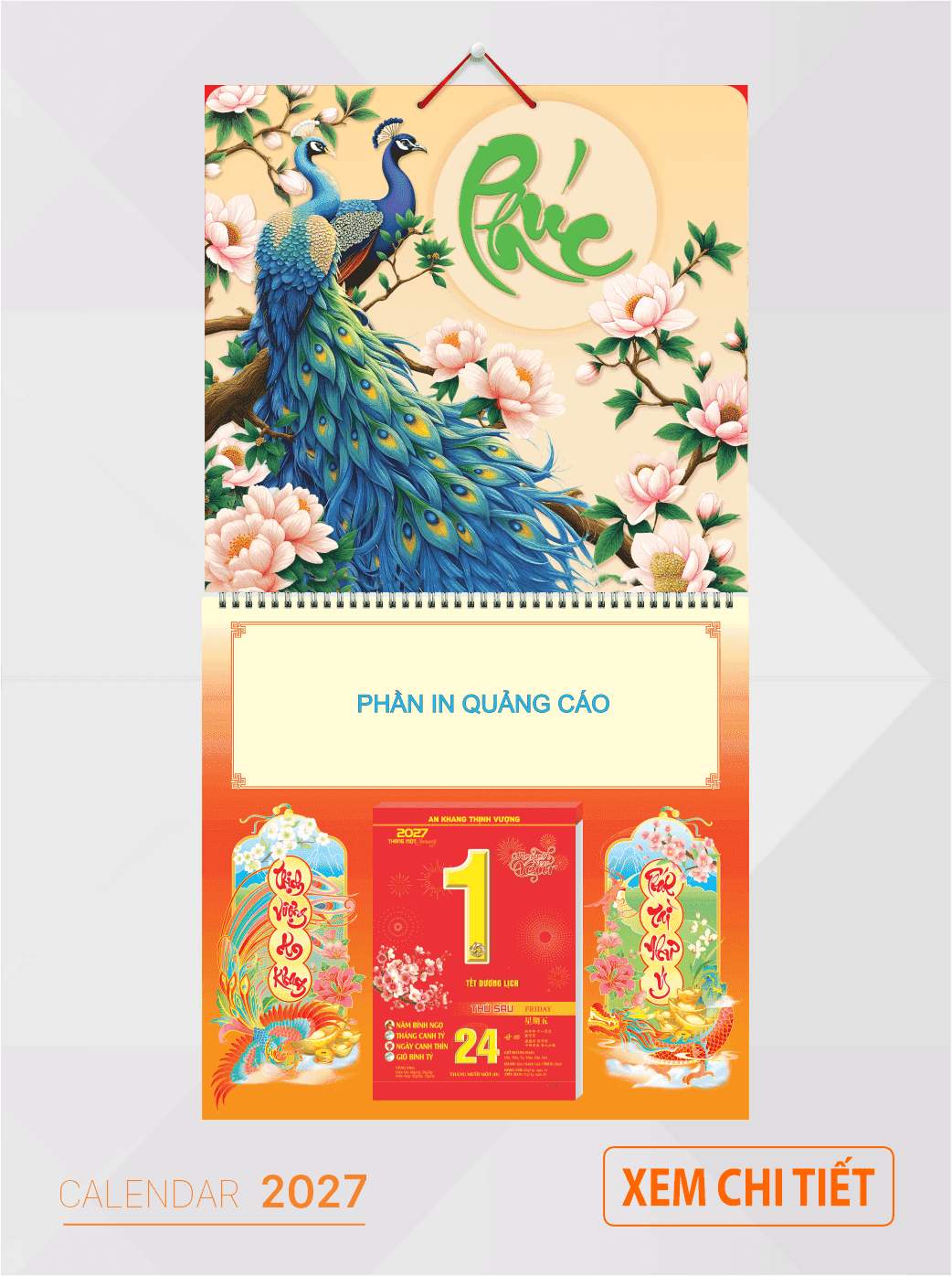 bìa lịch đẹp 2027
